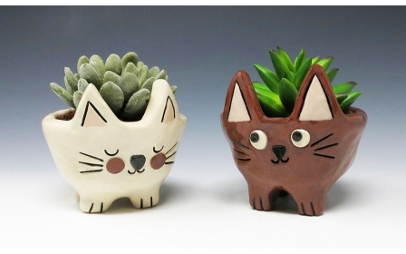 Kitty Cat Planters